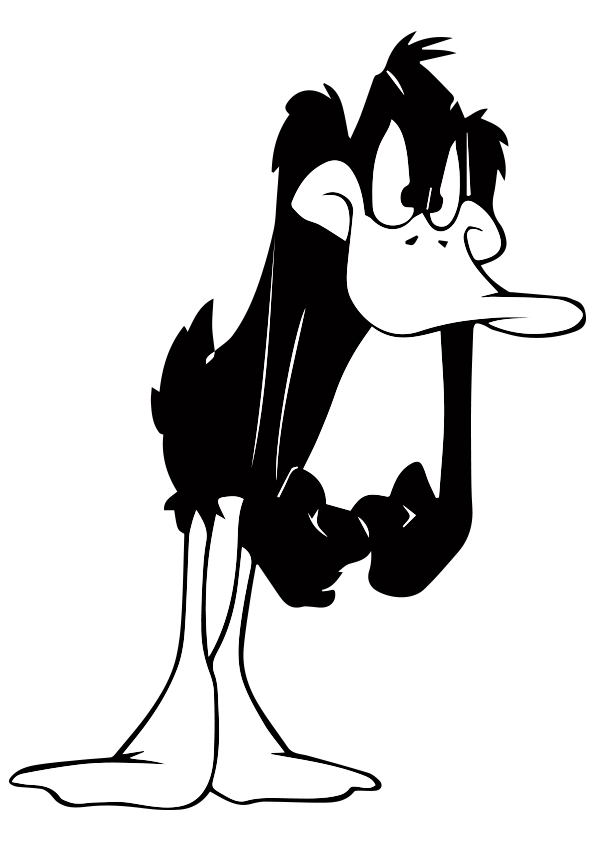 Plansa de colorat cu Daffy Duck 39 33